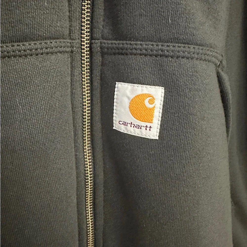 Carhartt Rain Defender Relaxed Fit Zip Up Jacket Sweatshirt Hoodie Sz XL - Picture 8 of 9